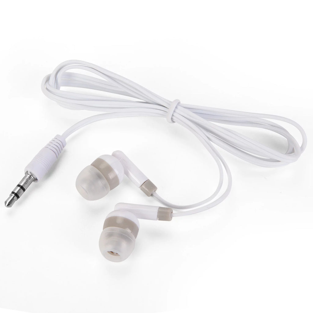 100 Packs Bulk Wired Earbuds Headphones (White) E2838