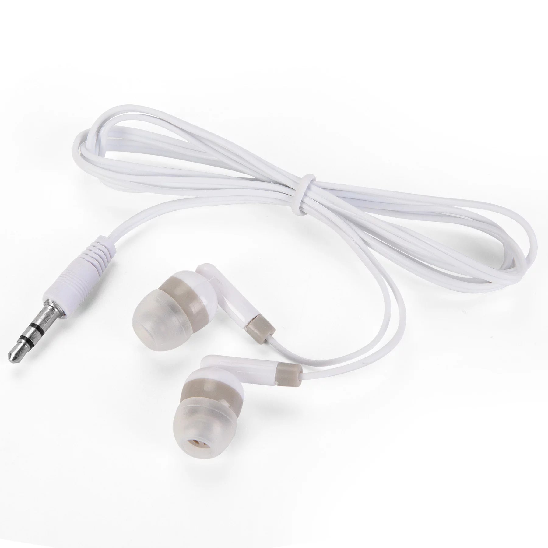 100 Packs Bulk Wired Earbuds Headphones (White) E2838