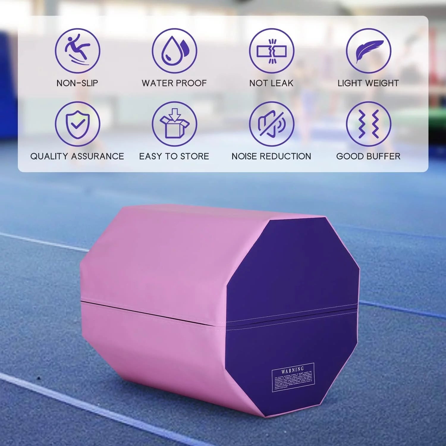 Pink Octagon Tumbling Mat 24.4" x 25.6" R453