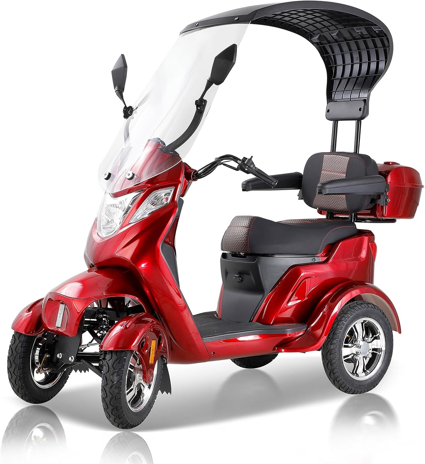 4 Wheel Electric Mobility Scooter with Canopy & Windshield U773916