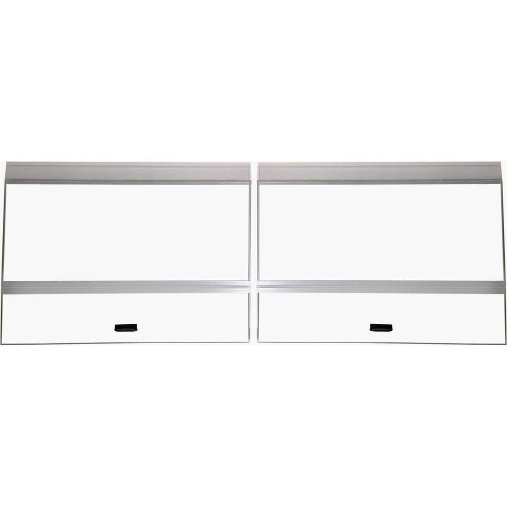 Glass canopy 2 Piece Set for 110 gallon 48x18 Aquarium Fish Tank B323622
