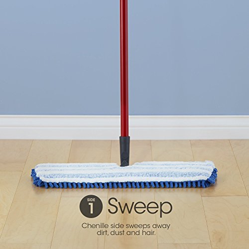 Blue Microfiber Flip Mop V911