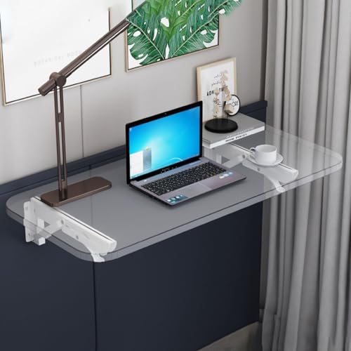 Drop-Leaf Table Wall Mounted Folding Workbench Floating Desk Folding Dining Table Fold Down Desk Wall Table D8313