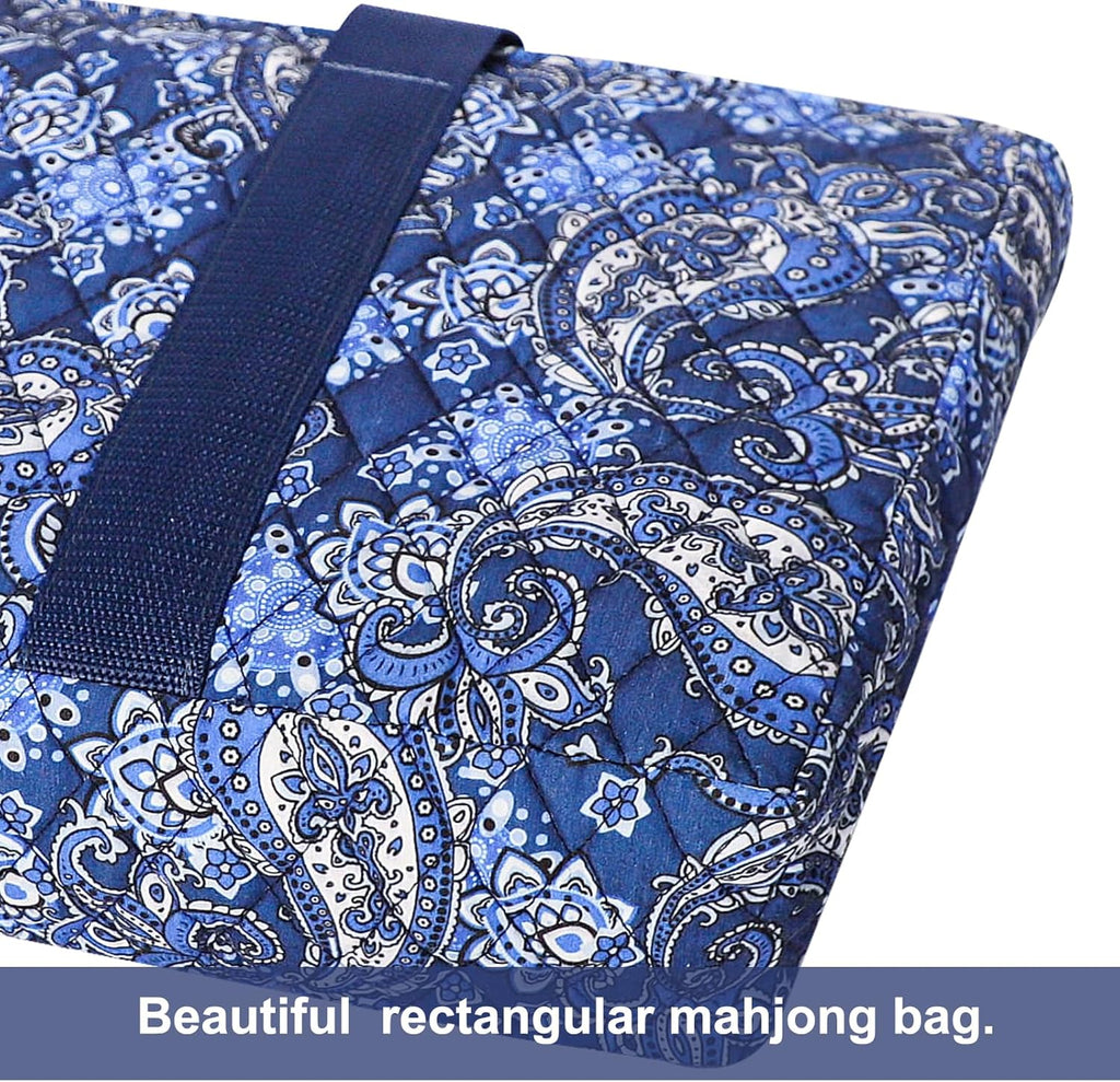 166 White Tiles Mahjong Set with Soft Bag and 4 Racks E40069