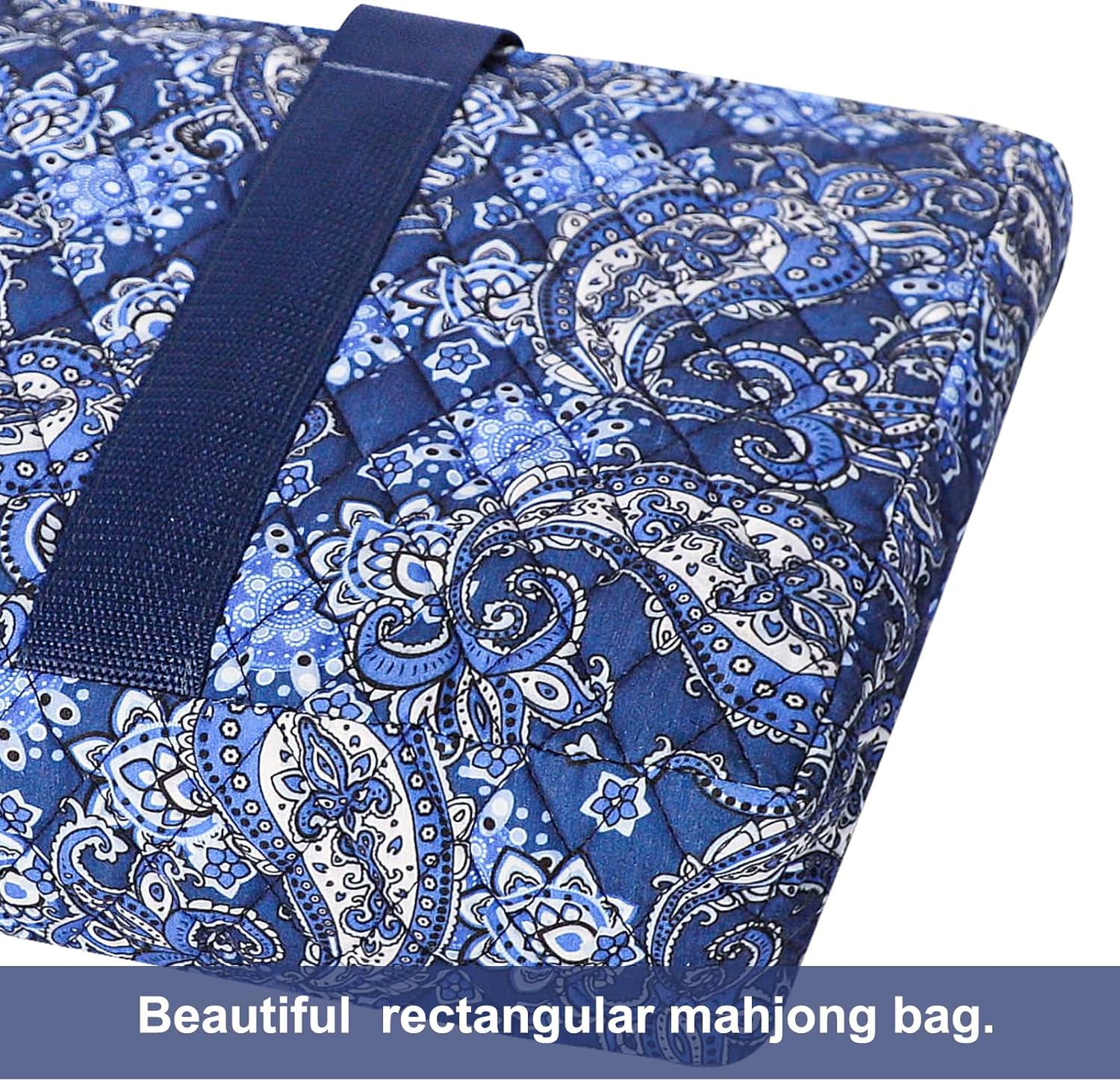 166 White Tiles Mahjong Set with Soft Bag and 4 Racks E40069