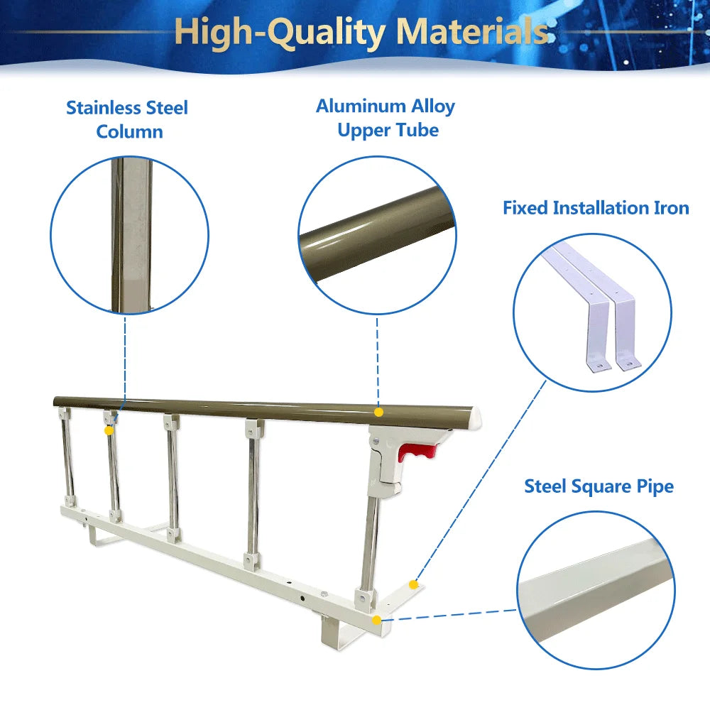 Champagne Bedside Support Rail X343