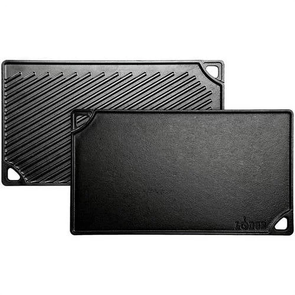 Black Cast Iron Reversible Grill/Griddle O21494
