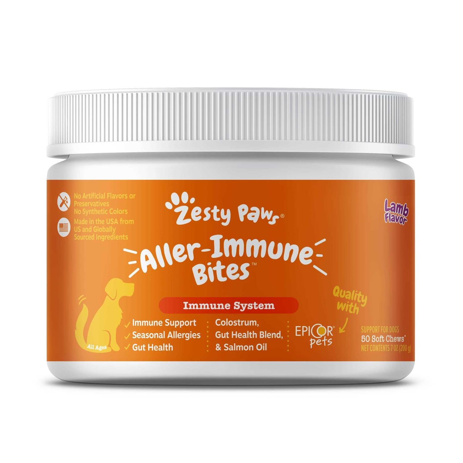 Dog Allergy Relief Supplement Omega 3 Probiotics H6203