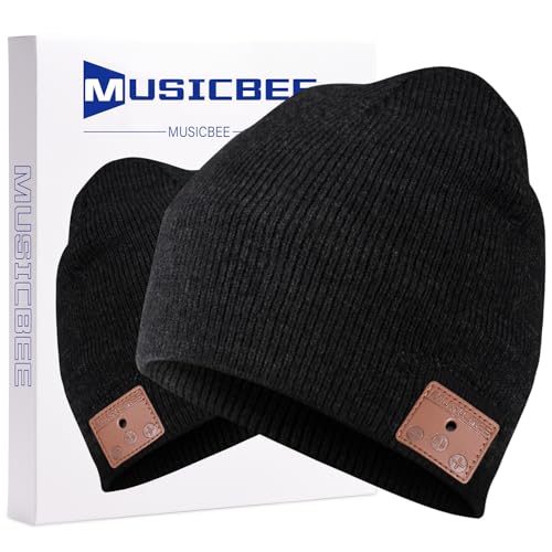 White Bluetooth Knit Winter Beanie G388
