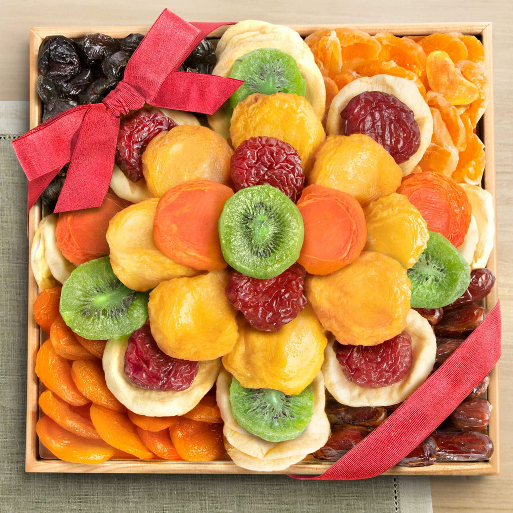 Dried Fruit Deluxe Tray Basket Arrangement H19088