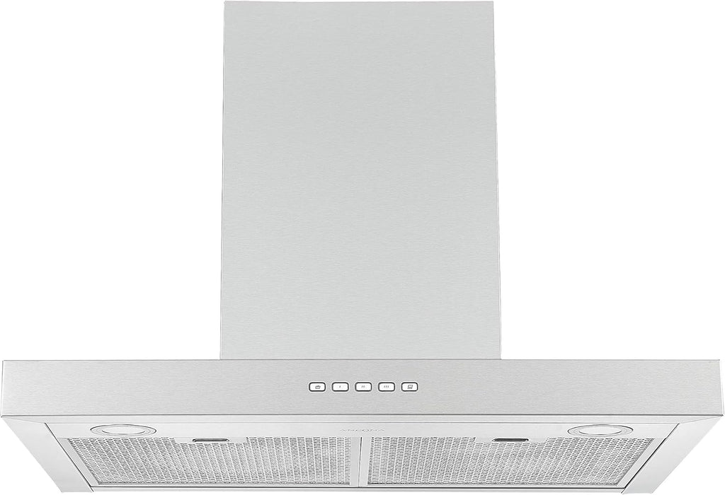 30” 600 CFM Wall-Mounted Convertible Rectangular Range Hood with LED Lights Stainless Steel V495