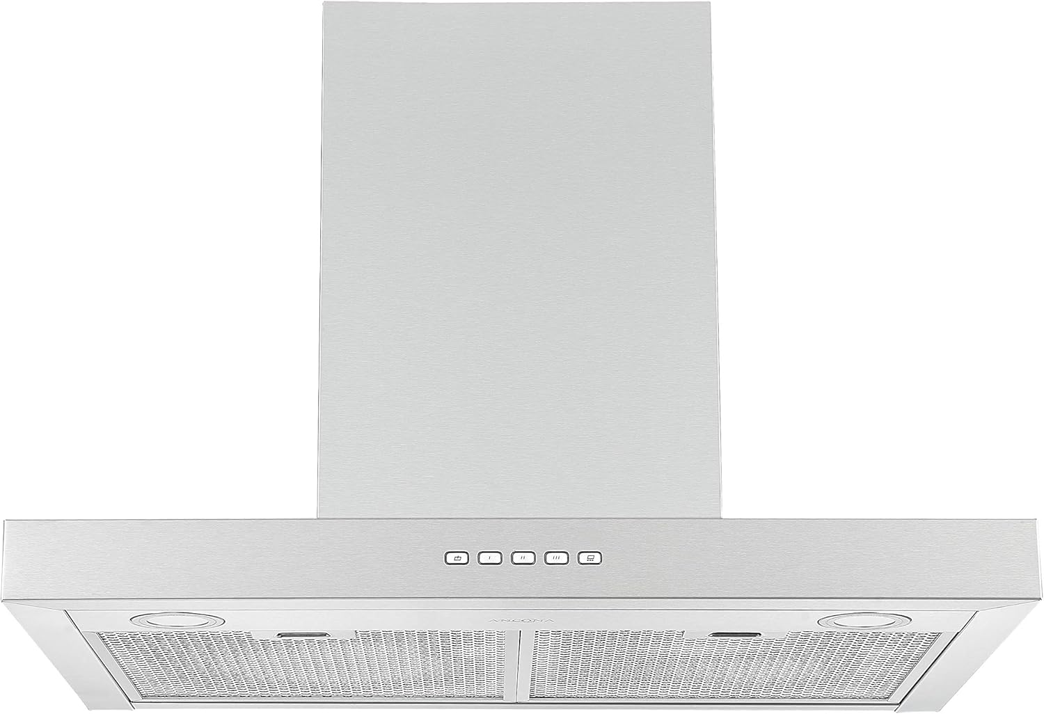 30” 600 CFM Wall-Mounted Convertible Rectangular Range Hood with LED Lights Stainless Steel V495