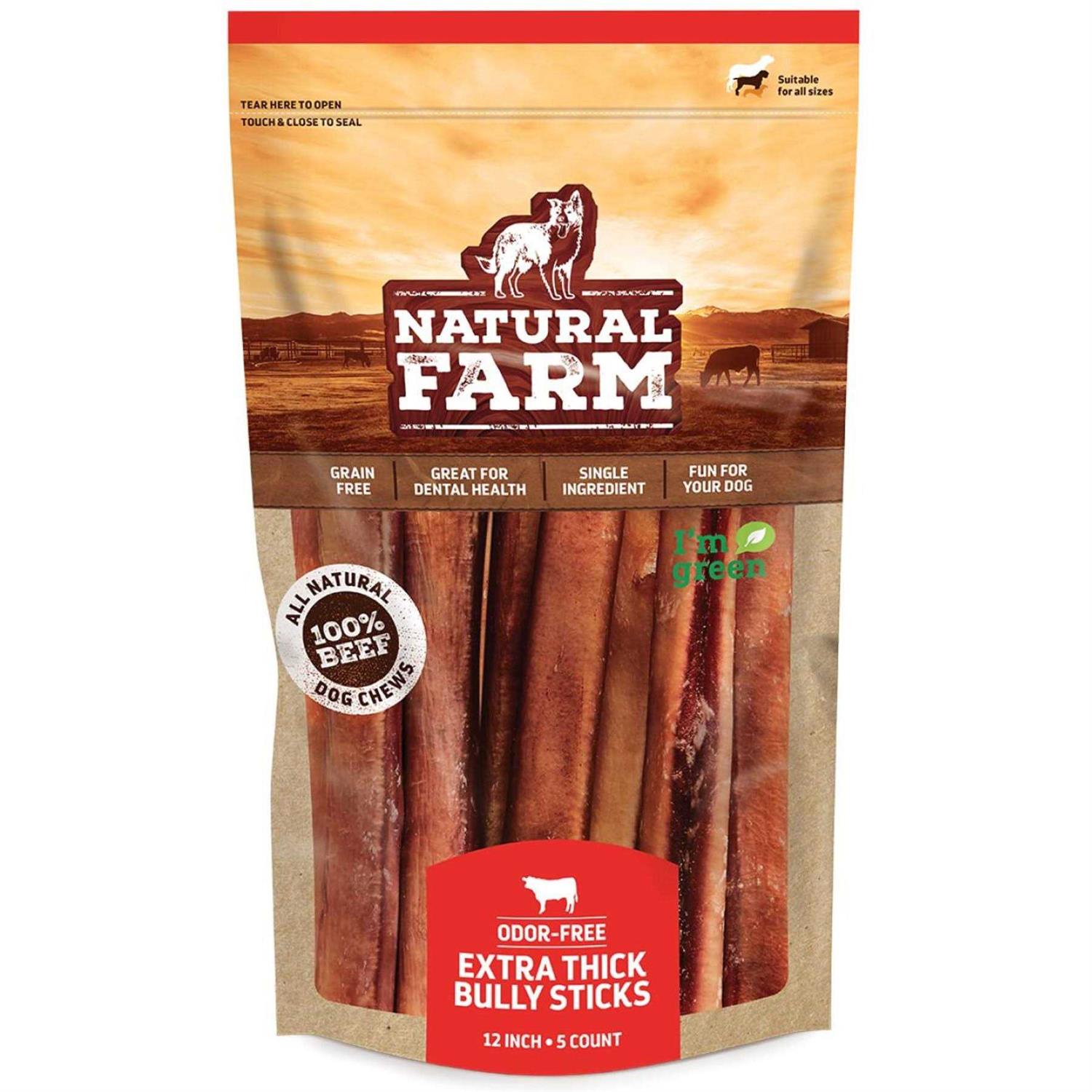 Natural Farm Bully Sticks Odor Free Q17832
