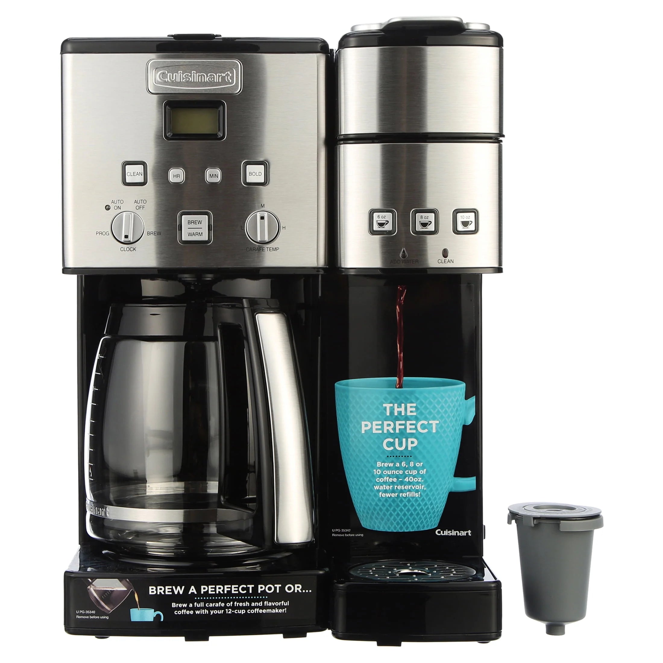 12 Cup Coffeemaker and Single-Serve Brewer Y598919