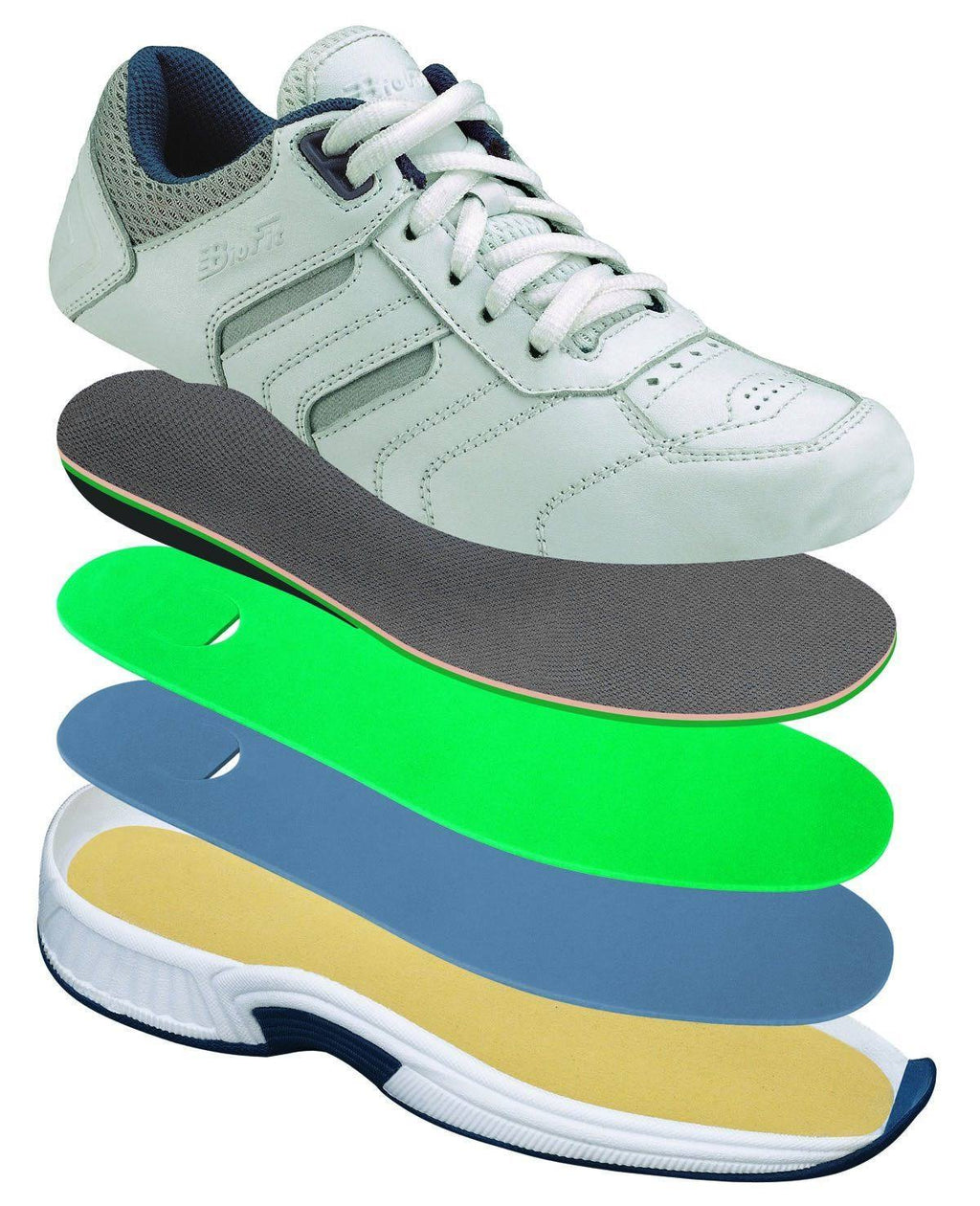 White Leather Men's Shoes S57677
