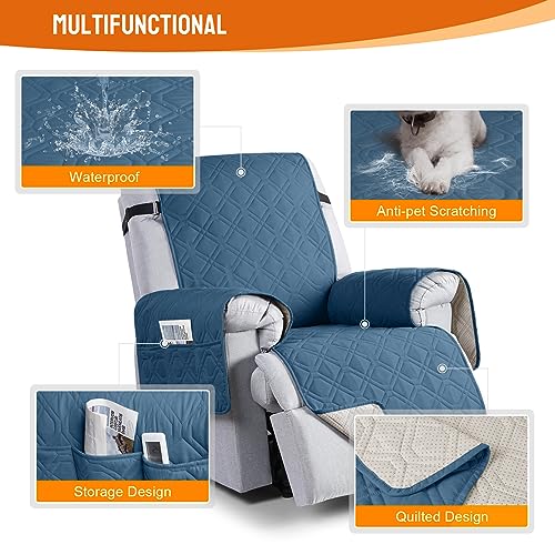 Sand Recliner Chair Cover with Pocket L5291