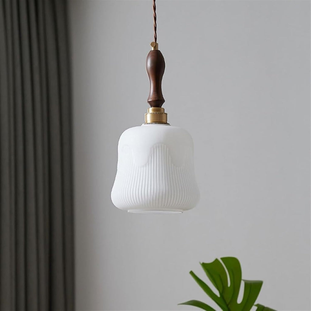 Brass Glass Shade Pendant Lamp L203486