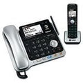 Silver/Black DECT 6.0 2-Line Corded/Cordless Phone with Answering System I617173