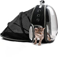 Black Expandable Cat Carrier Bubble Backpack Y20992