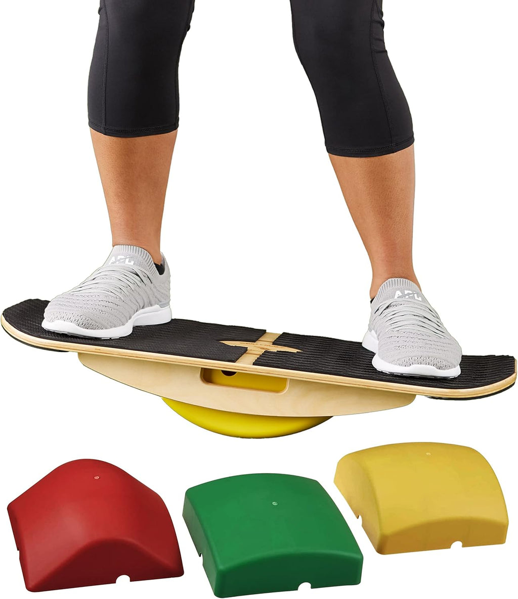 Bamboo Balance Board with 3 Balance Modules (EVA Foam) N8595