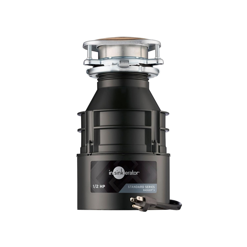 Black/Gray 1/2 HP Continuous Feed Food Waste Disposer B571581
