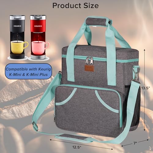 Pink Travel Bag for Single Serve Coffee Brewer with Shoulder Strap F860