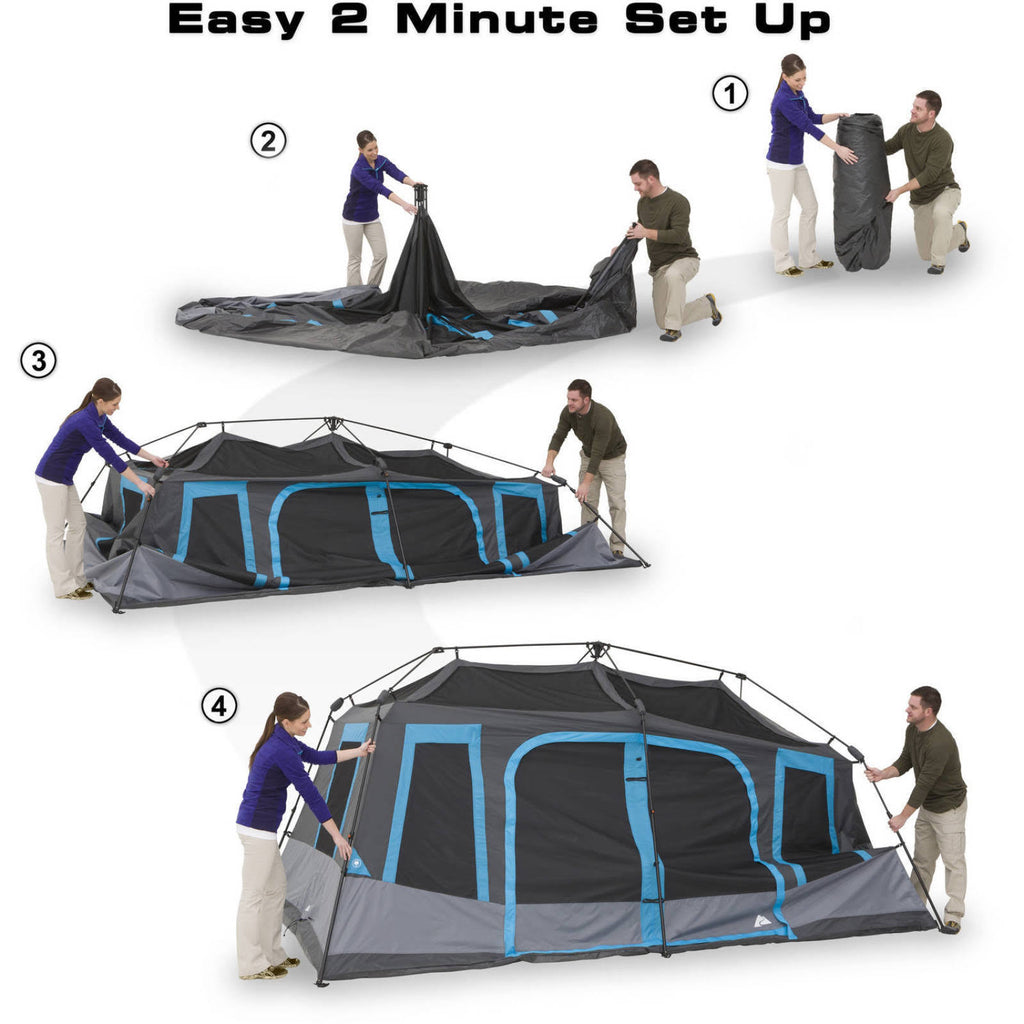 10-Person Dark Rest Instant Cabin Tent Z588