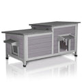 Large Space Insulated Weatherproof Outdoor Cat House O314041