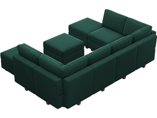 Oversized Modular Sectional Sofa L Shaped Couch Set with Reversible Chaise Black N507