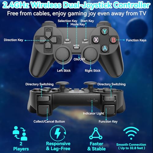 Retro Gaming Console with 20000+ Games and 15 Emulators O89321