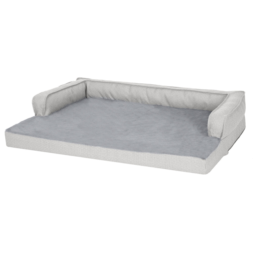 Large Plush Orthopedic Dog Bed, Gray M379