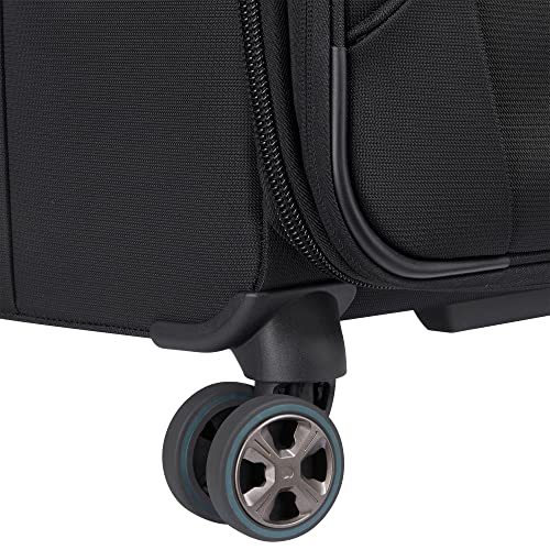 Black Softside Expandable Luggage with Spinner Wheels, Carry on 20 Inch I463
