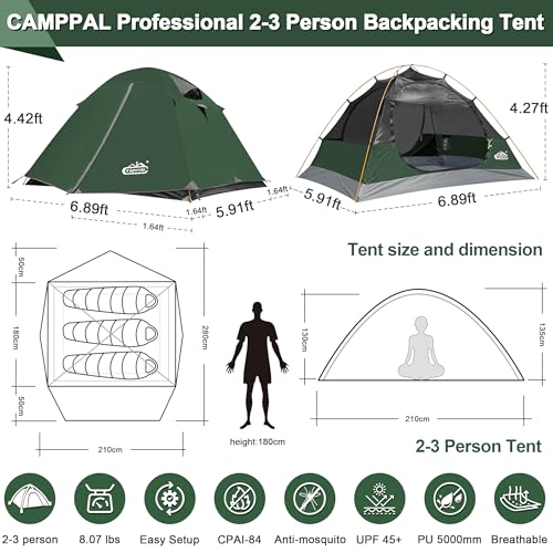 2-3 Person 4 Season Waterproof Tent N443035