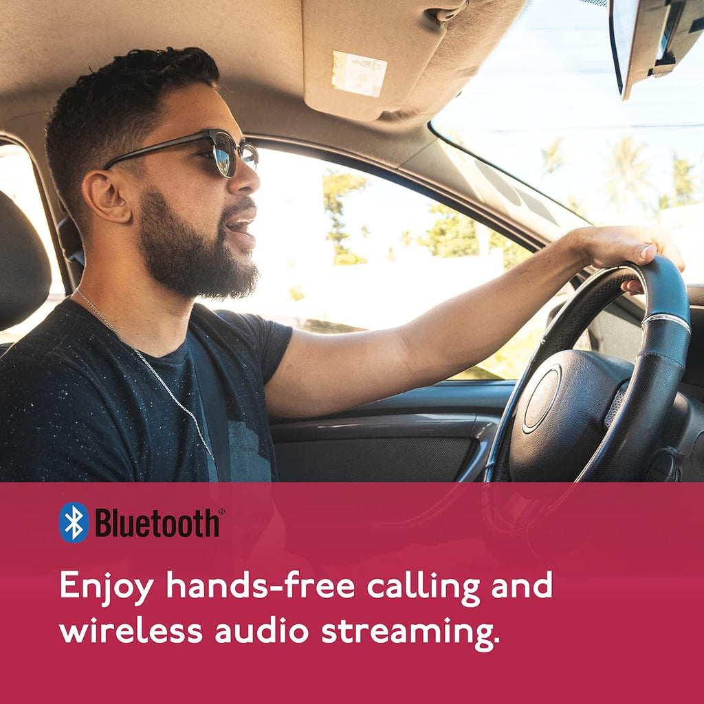 Single-Din Bluetooth CD Receiver with USB/AUX Inputs K2882