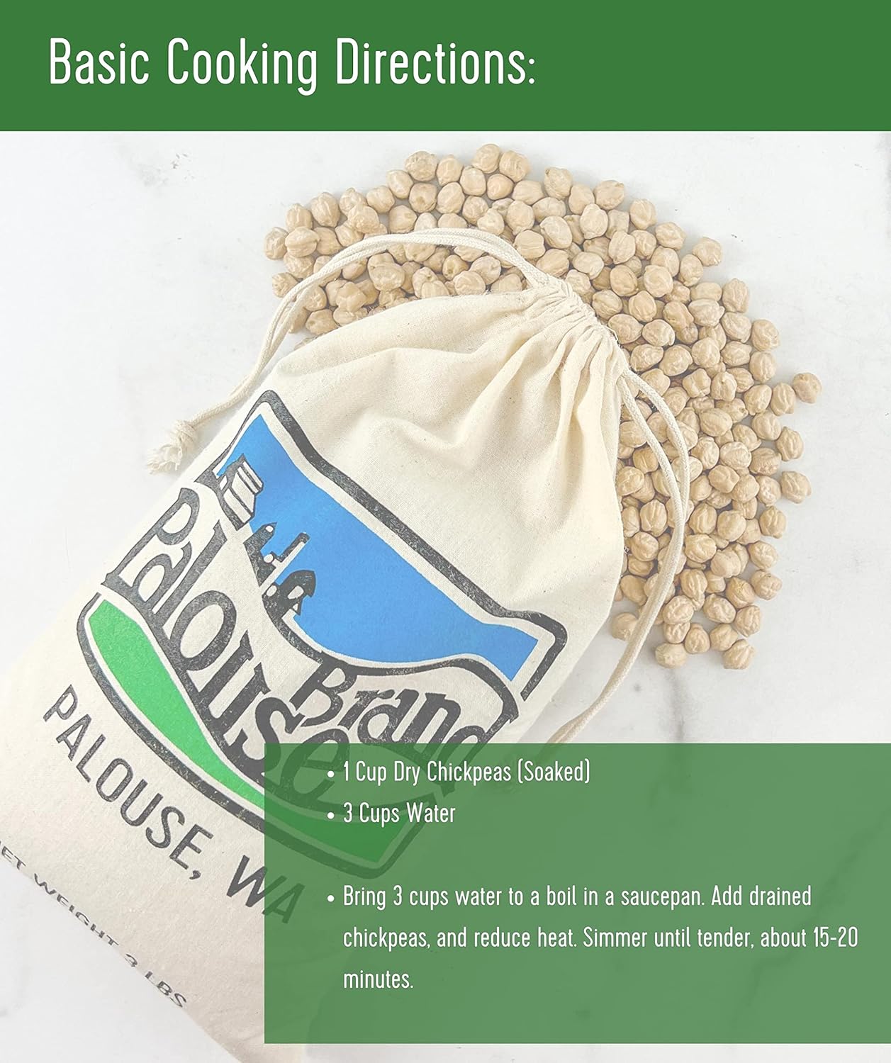 4 LBS Non-GMO Kosher Chickpeas K868868