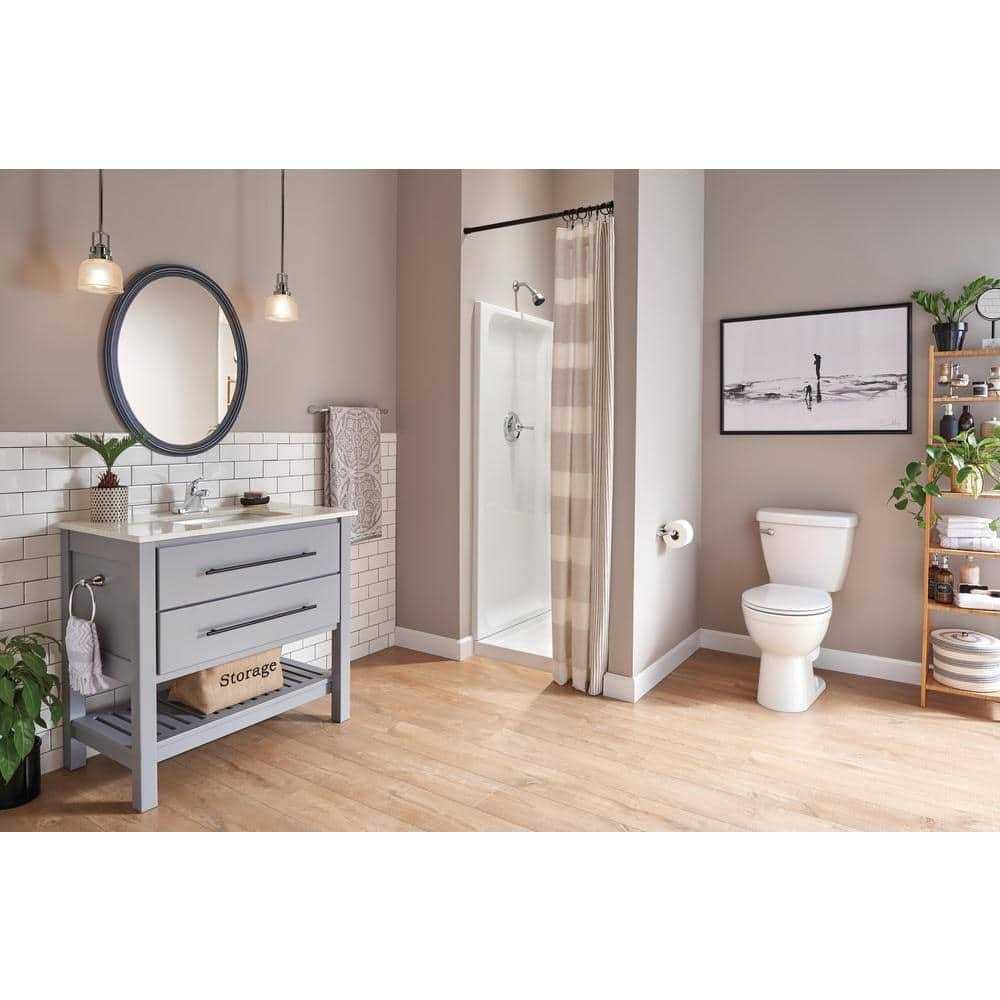 2-Piece 1.28 GPF Single Flush Round Front Toilet in White O64938