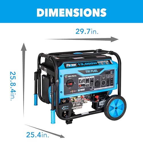 13,000-Watt Tri Fuel Portable Generator with Remote Start U95484