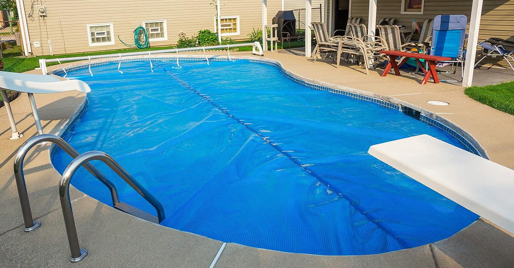 Blue 20 ft. x 50 ft. Rectangle Solar Cover E971