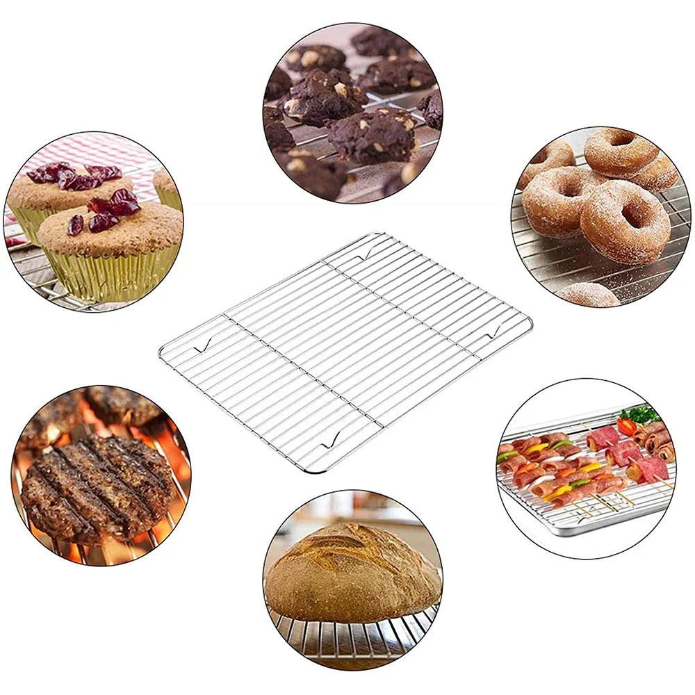 Stainless Steel Baking Sheet with Rack Set, 6 Pieces E814931
