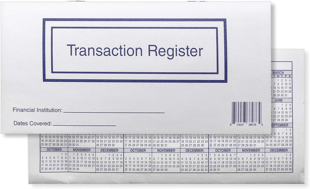 Pack of 10 Checkbook Registers D4783