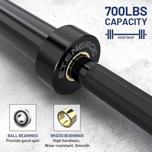 40LB 7ft Olympic Barbell with Hard Chrome Sleeves for 2 Inch Plates L39984
