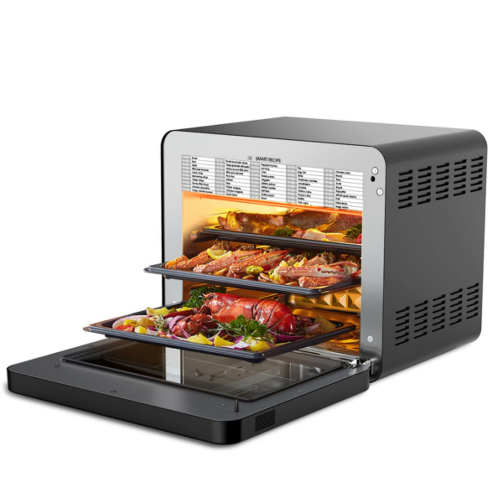 26-Quart Black Stainless Steel Steam Convection Oven I184