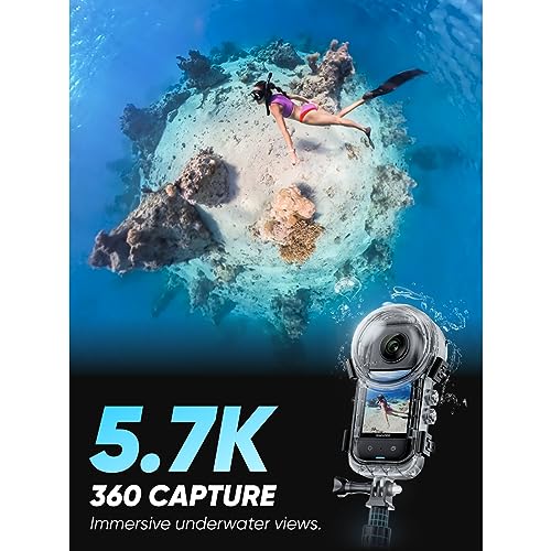 Waterproof 360 Action Camera with 48MP Sensors, 5.7K 360 Video Q636848