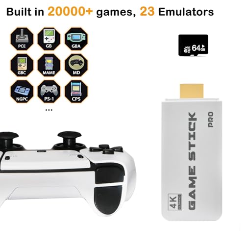 Wireless Retro Game Console with 20000+ Games and 4K HDMI Output Z56410