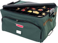 Green Christmas Ornament Storage Box with Dividers, Holds 72 Ornaments up to 4 Inches R26426