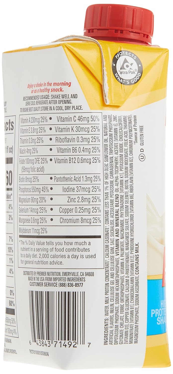 Premier Bananas & Cream High Protein Shake (15 X 11 Fl Ounce) D31163
