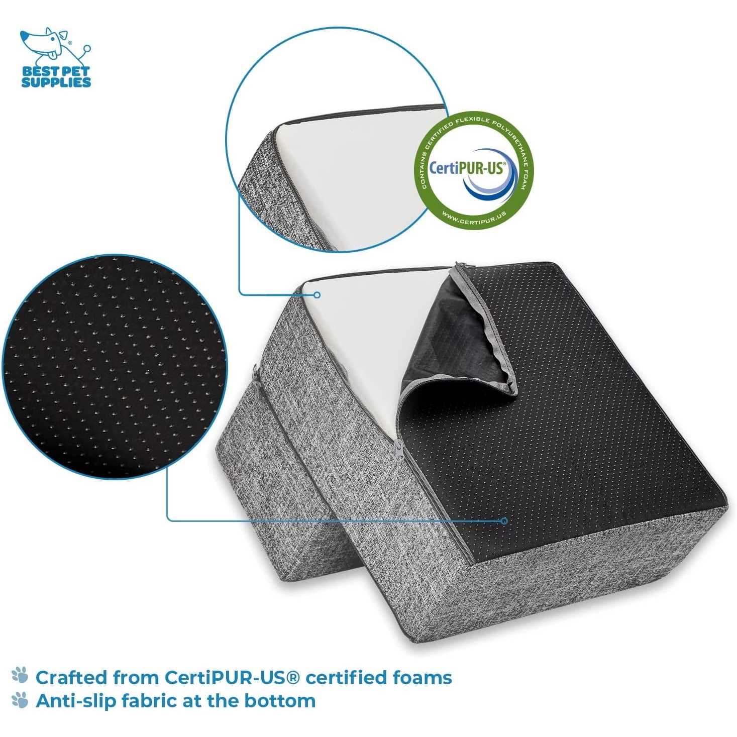 Foldable Pet Steps with CertiPUR-US Certified Foam X2988