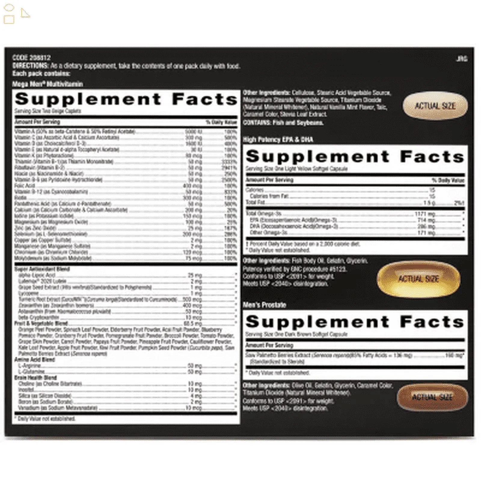 Mega Men Performance & Vitality Vitapak (30 Ct.) I9640