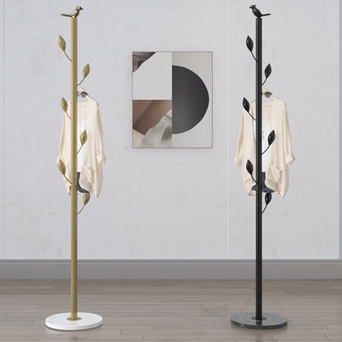 Black Metal Coat Rack with 6 Hooks K54877