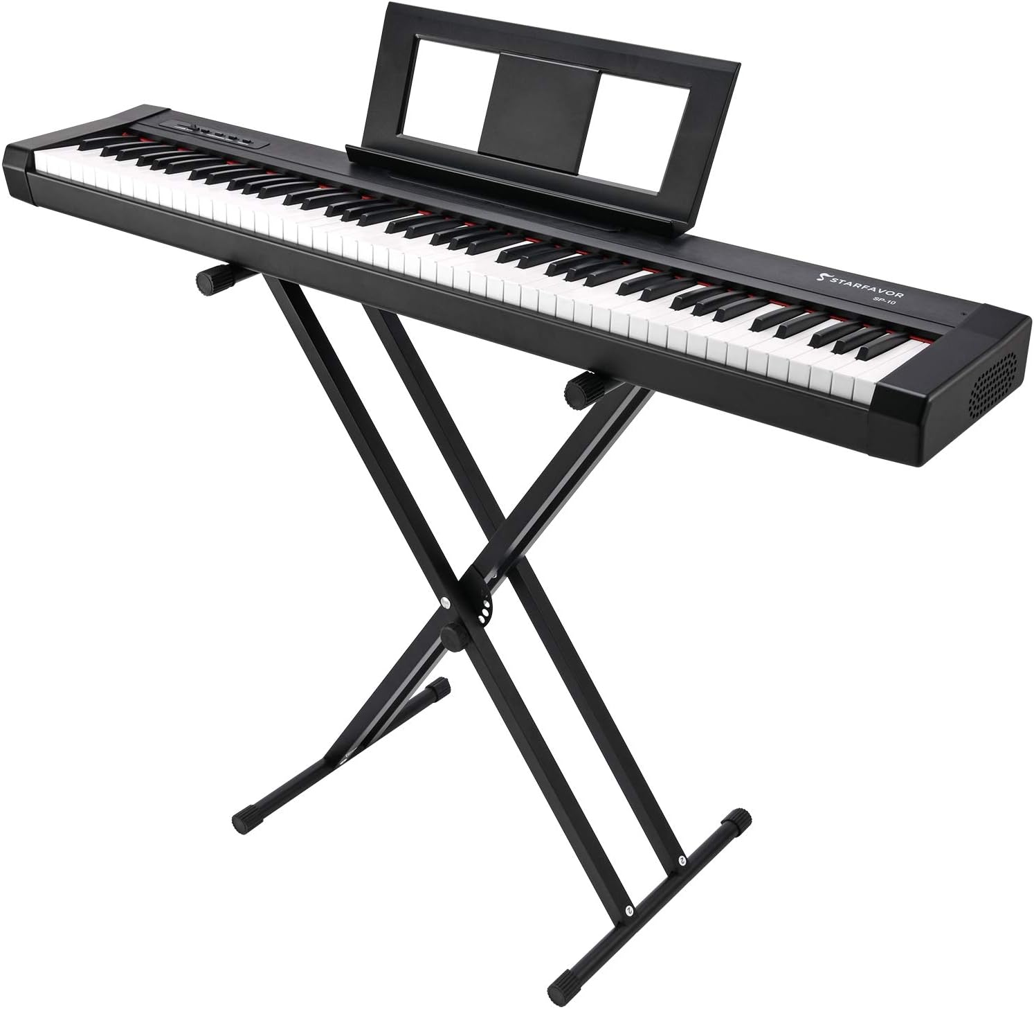 88 Key Digital Piano with Semi Weighted Keys and Dual 30W Speakers D10050